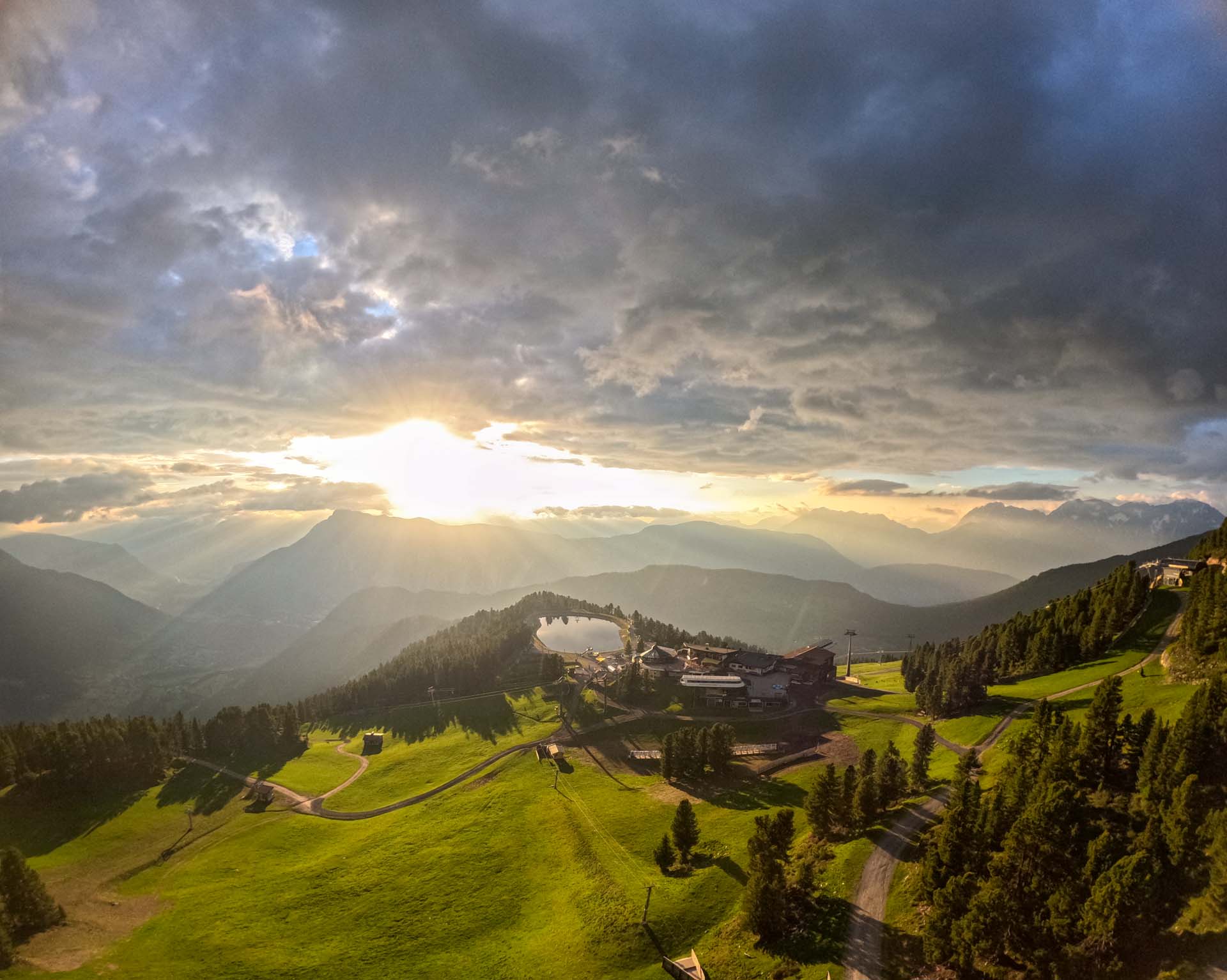 Sonnenuntergang im Ötztal